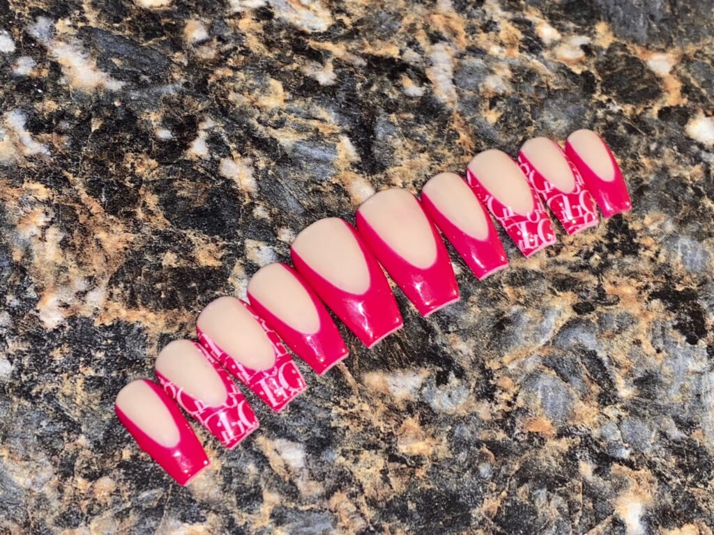The Fancie Collection Instant Luxury Gel Manicure Press On Nails in Strawberry Shortcake